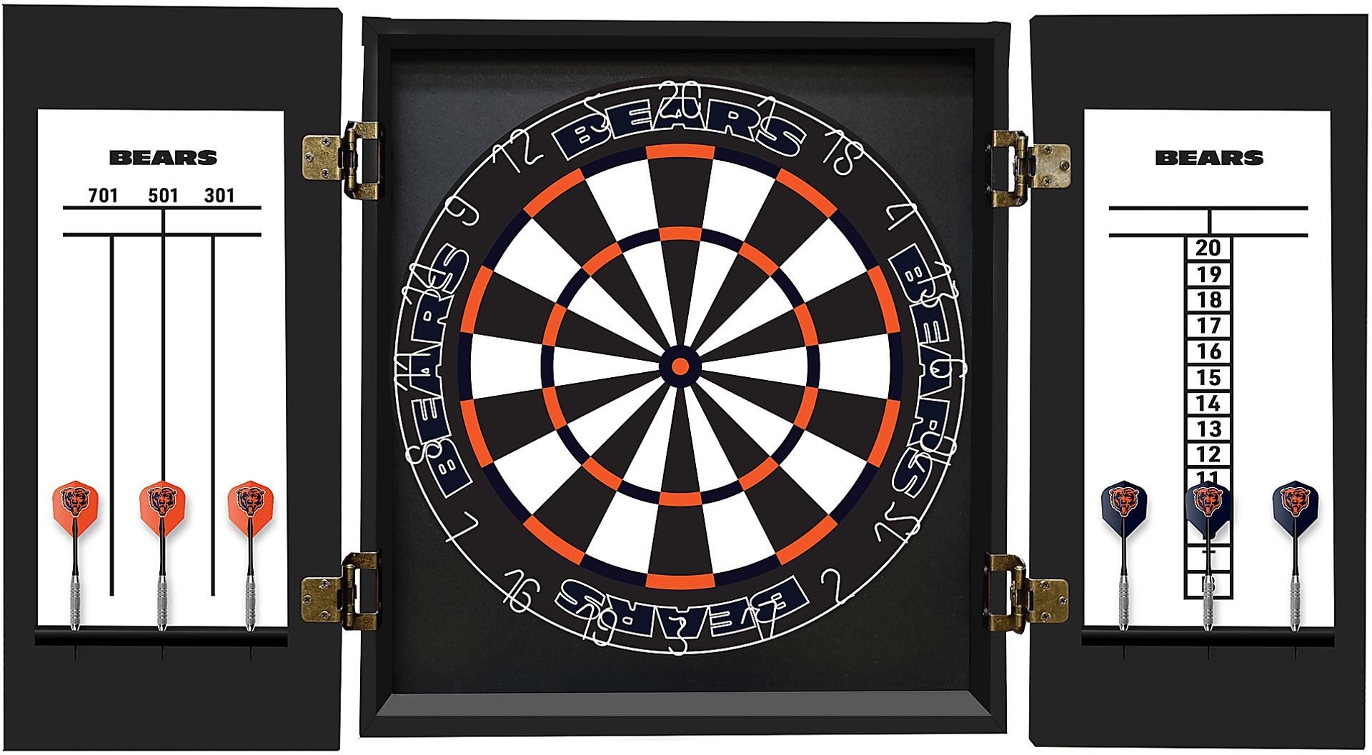 Chicago Bears Black Dartboard Set - Image 3