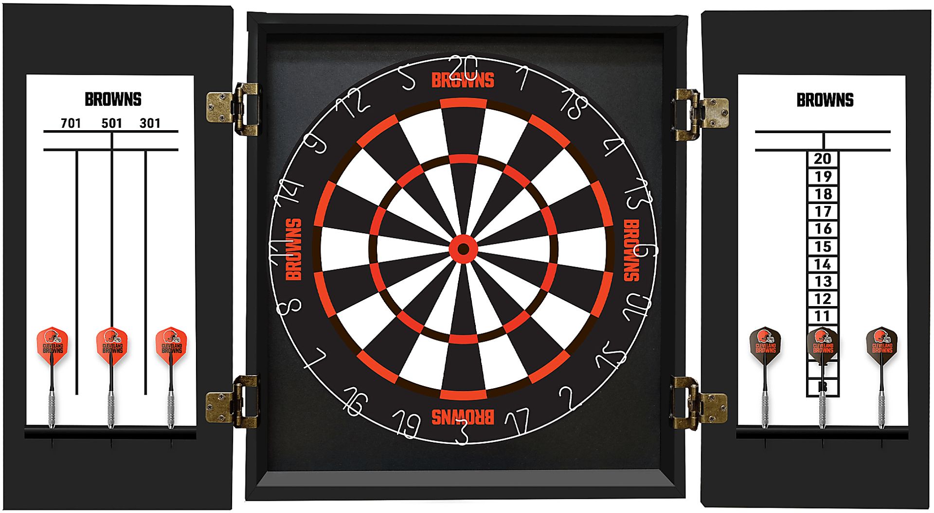 Cleveland Browns Black Dartboard Set - Image 3