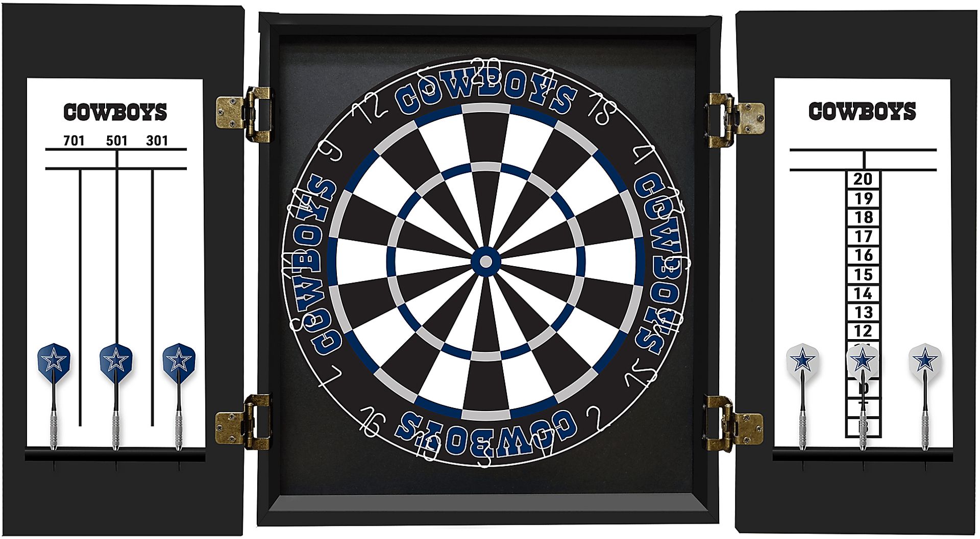 Dallas Cowboys Black Dartboard Set - Image 3