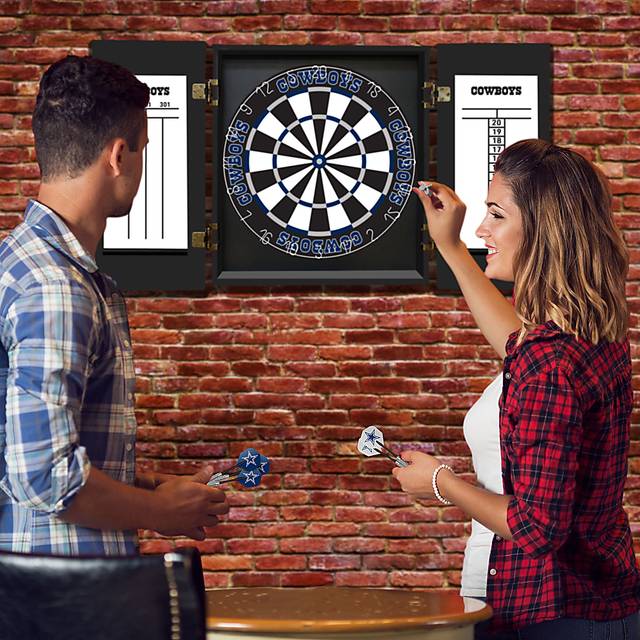 Dallas Cowboys Black Dartboard Set - Thumbnail - Image 8