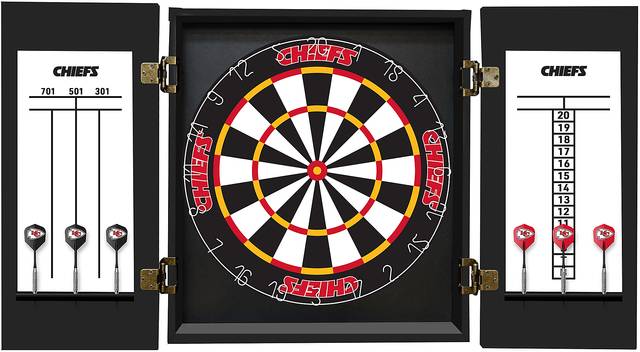 Kansas City Chiefs Black Dartboard Set - Thumbnail - Image 3