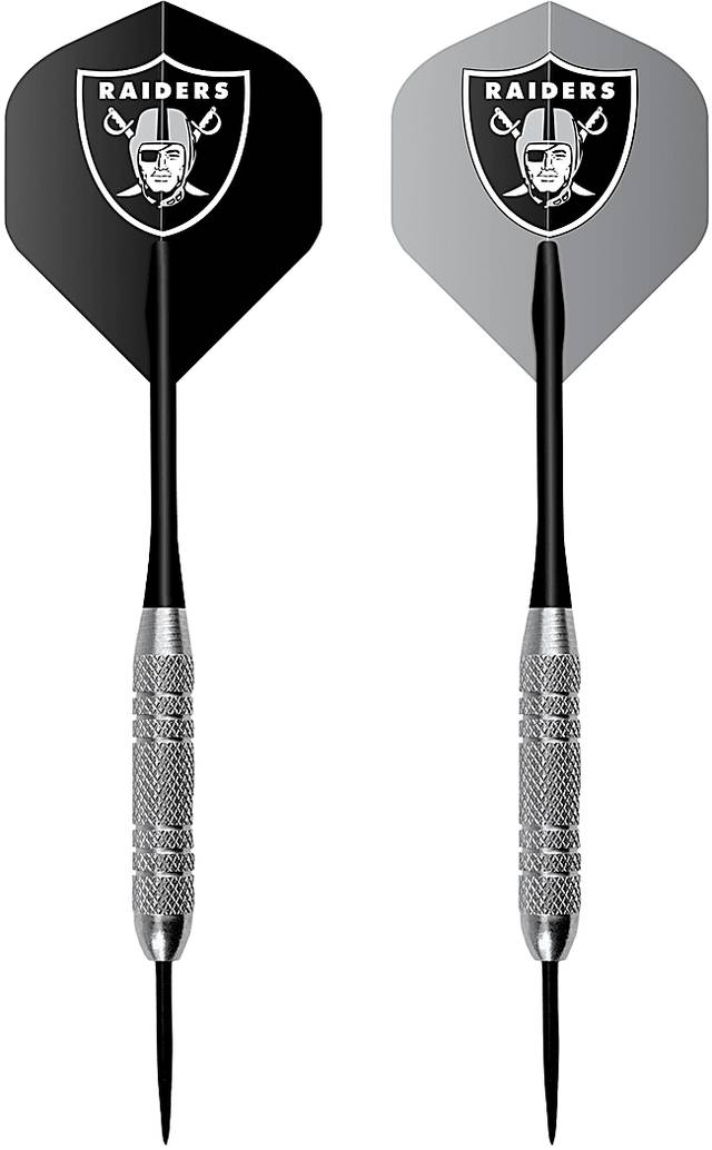 Fan's Choice Black Las Vegas Raiders Dartboard Set - Thumbnail - Image 4