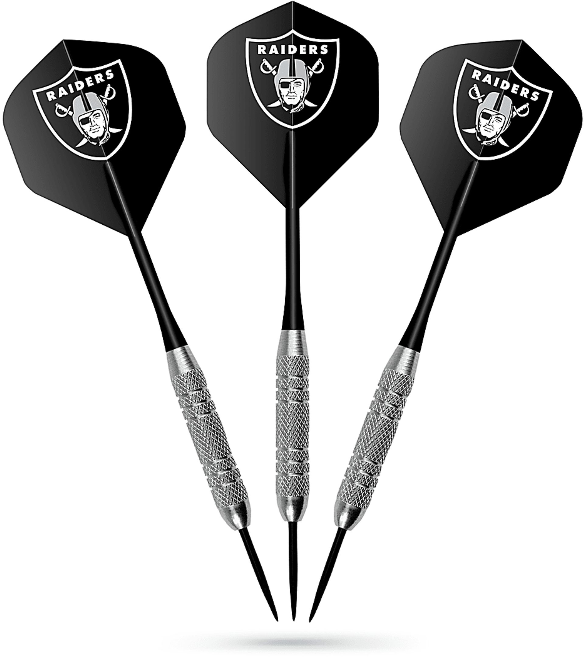 Fan's Choice Black Las Vegas Raiders Dartboard Set - Image 7