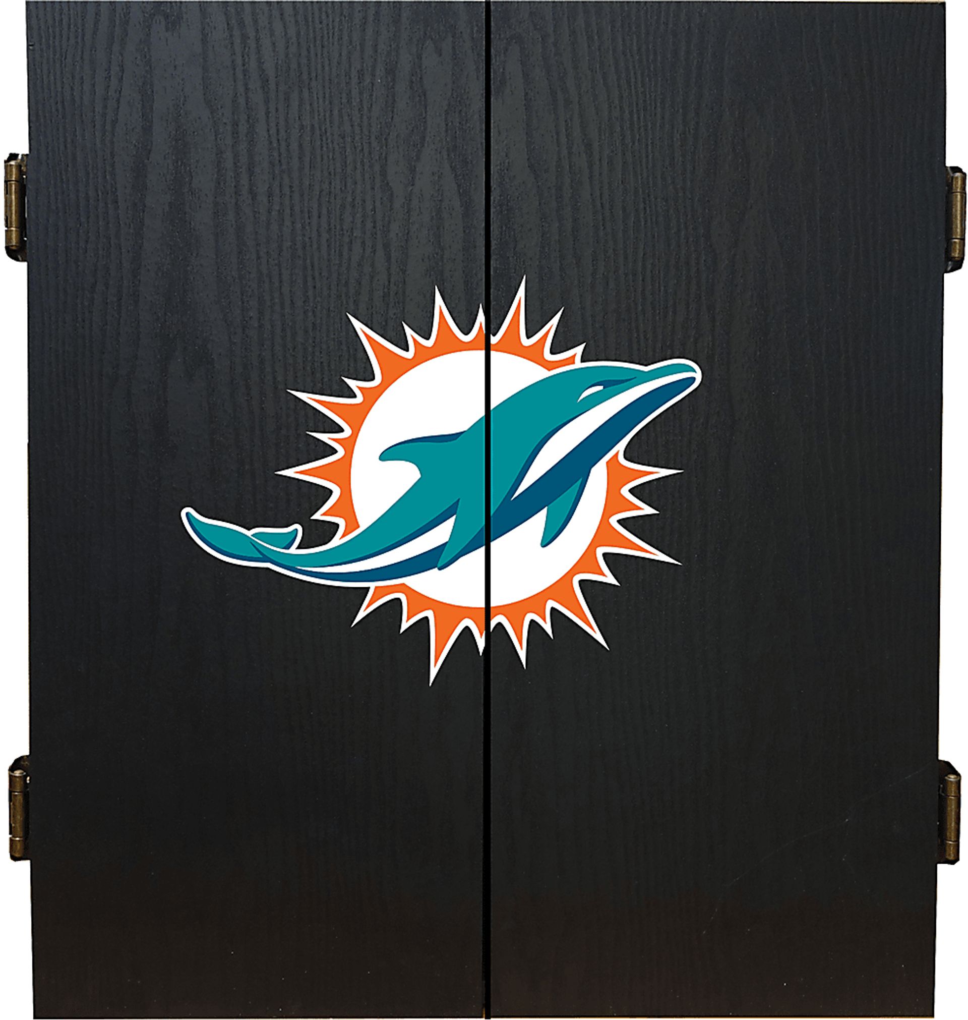 Miami Dolphins Black Dartboard Set - Image 2