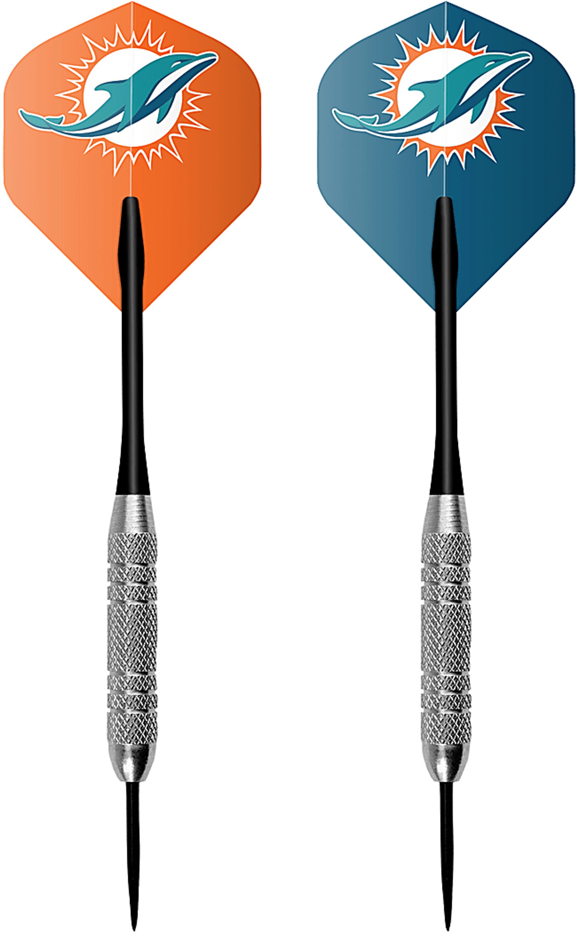 Miami Dolphins Black Dartboard Set - Image 4