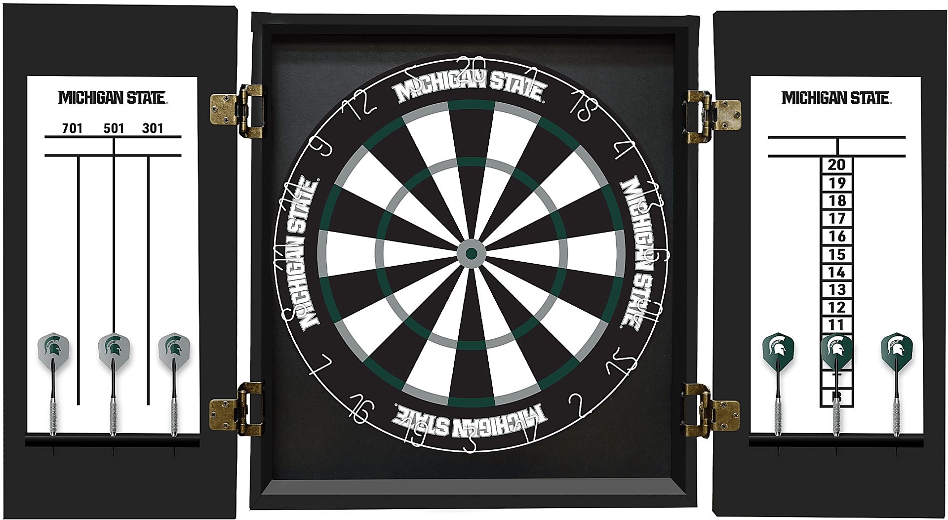 Michigan State Black Dartboard Set - Image 5