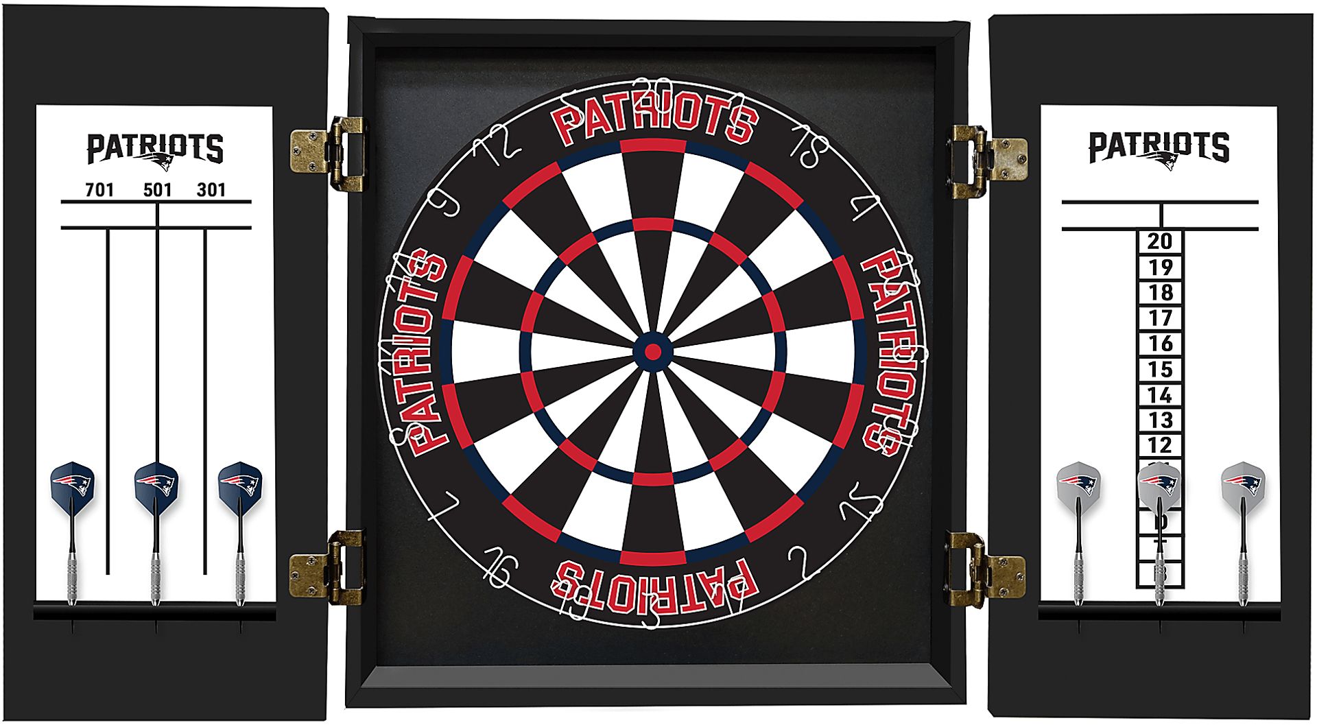 New England Patriots Black Dartboard Set - Image 3