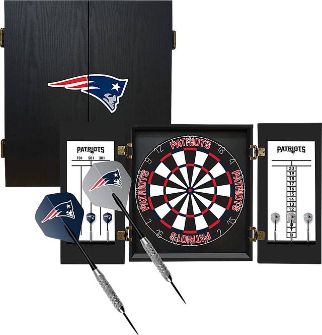 New England Patriots Black Dartboard Set - Thumbnail - Image 1