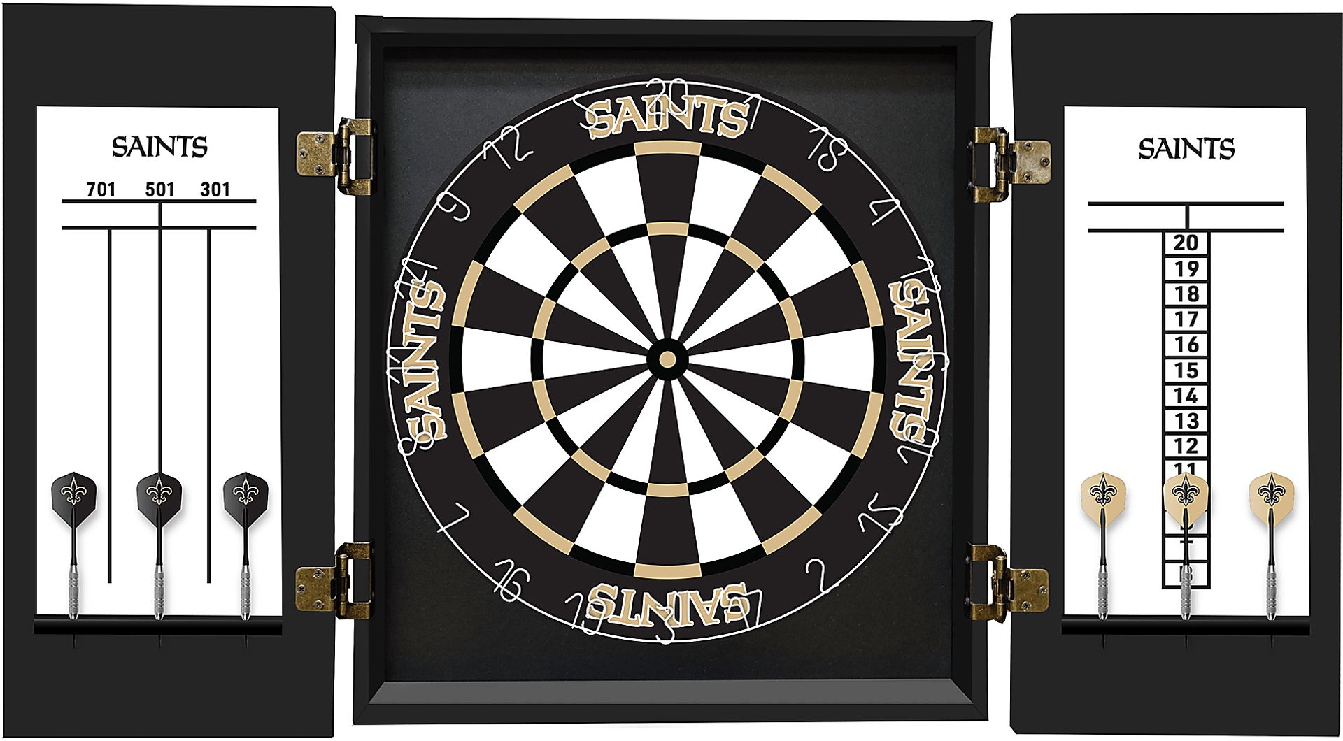 New Orleans Saints Black Dartboard Set - Image 3