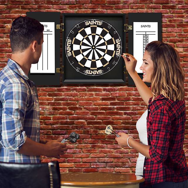 New Orleans Saints Black Dartboard Set - Thumbnail - Image 8