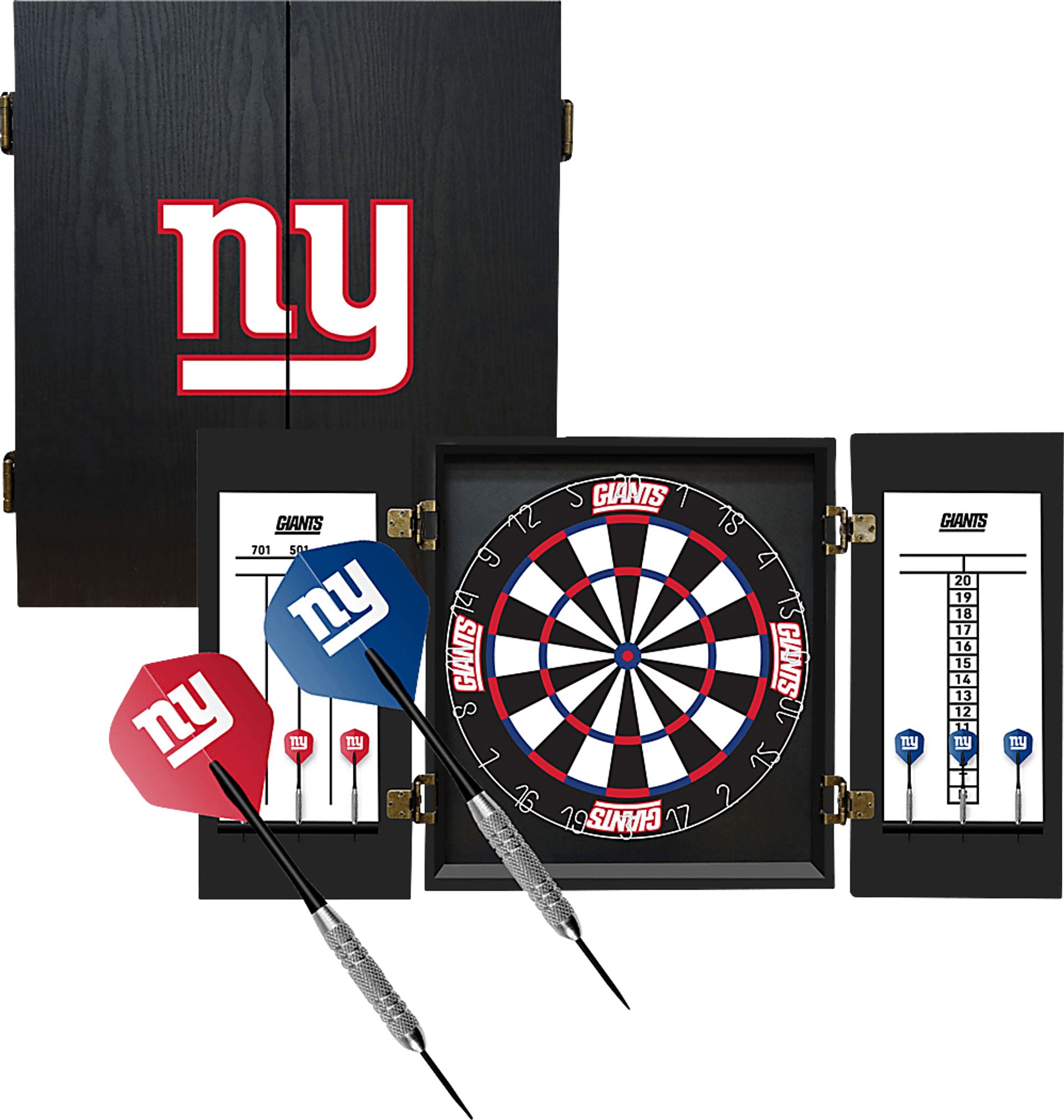 New York Giants Black Dartboard Set - Image 1