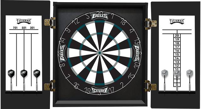 Fan's Choice Black Philadelphia Eagles Dartboard Set - Thumbnail - Image 3