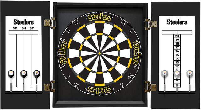 Pittsburgh Steelers Black Dartboard Set - Thumbnail - Image 3