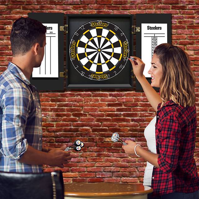 Pittsburgh Steelers Black Dartboard Set - Thumbnail - Image 8