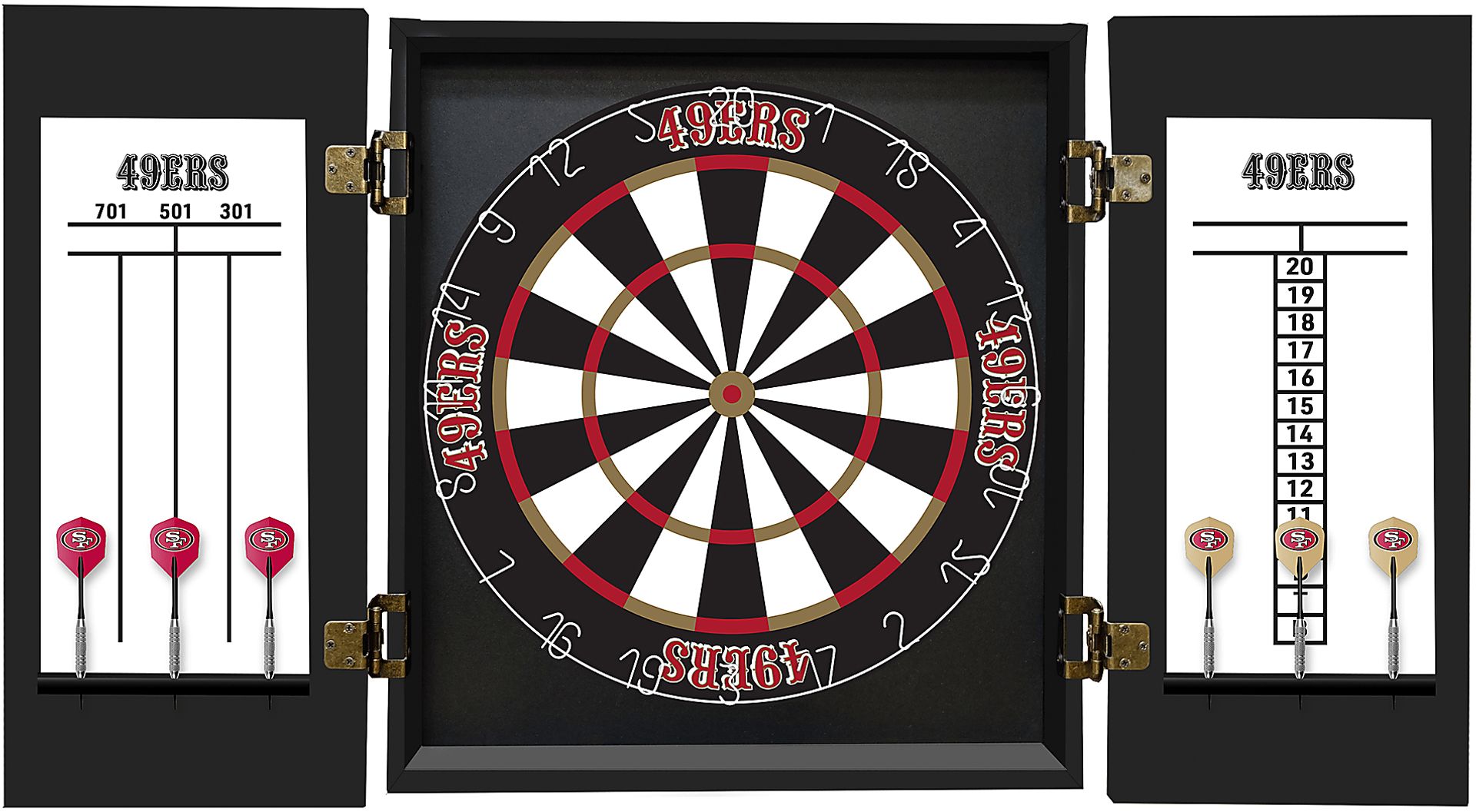 San Francisco 49ers Black Dartboard Set - Image 3