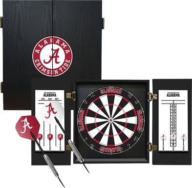 University of Alabama Black Dartboard Set