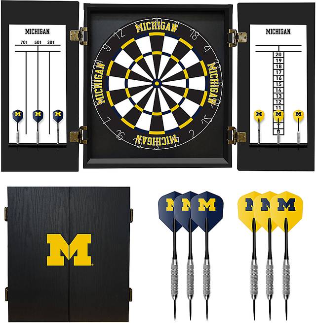 University of Michigan Black Dartboard Set - Thumbnail - Image 2