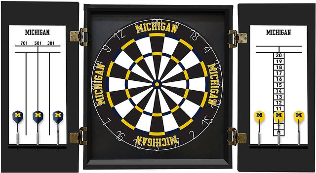 University of Michigan Black Dartboard Set - Thumbnail - Image 4