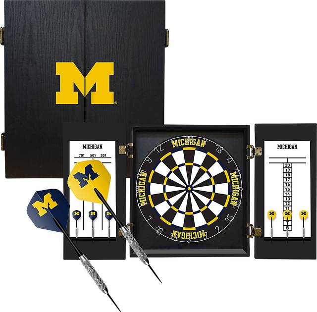 University of Michigan Black Dartboard Set - Thumbnail - Image 1
