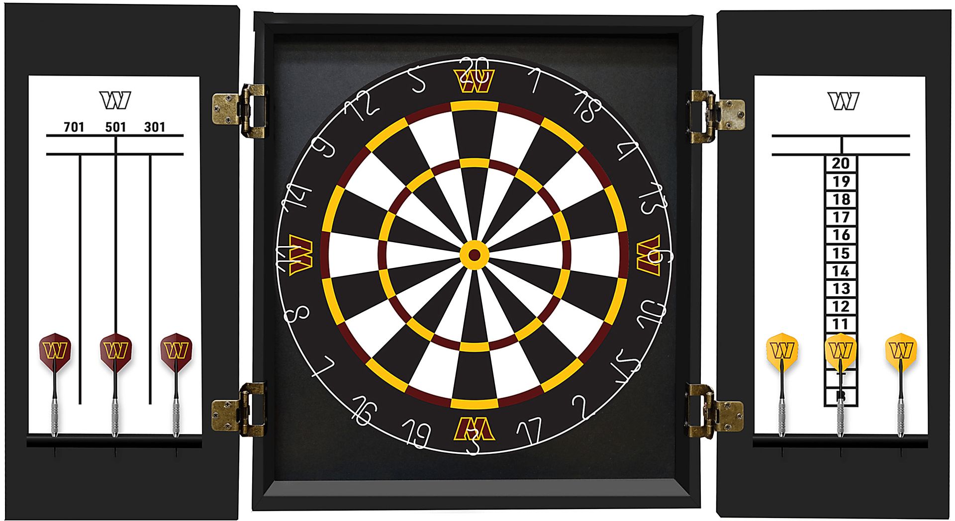Washington Commanders Black Dartboard Set - Image 3