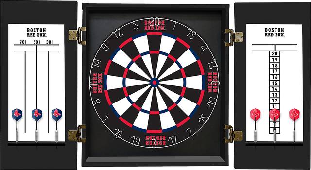 Boston Red Sox Black Dartboard Set - Thumbnail - Image 3
