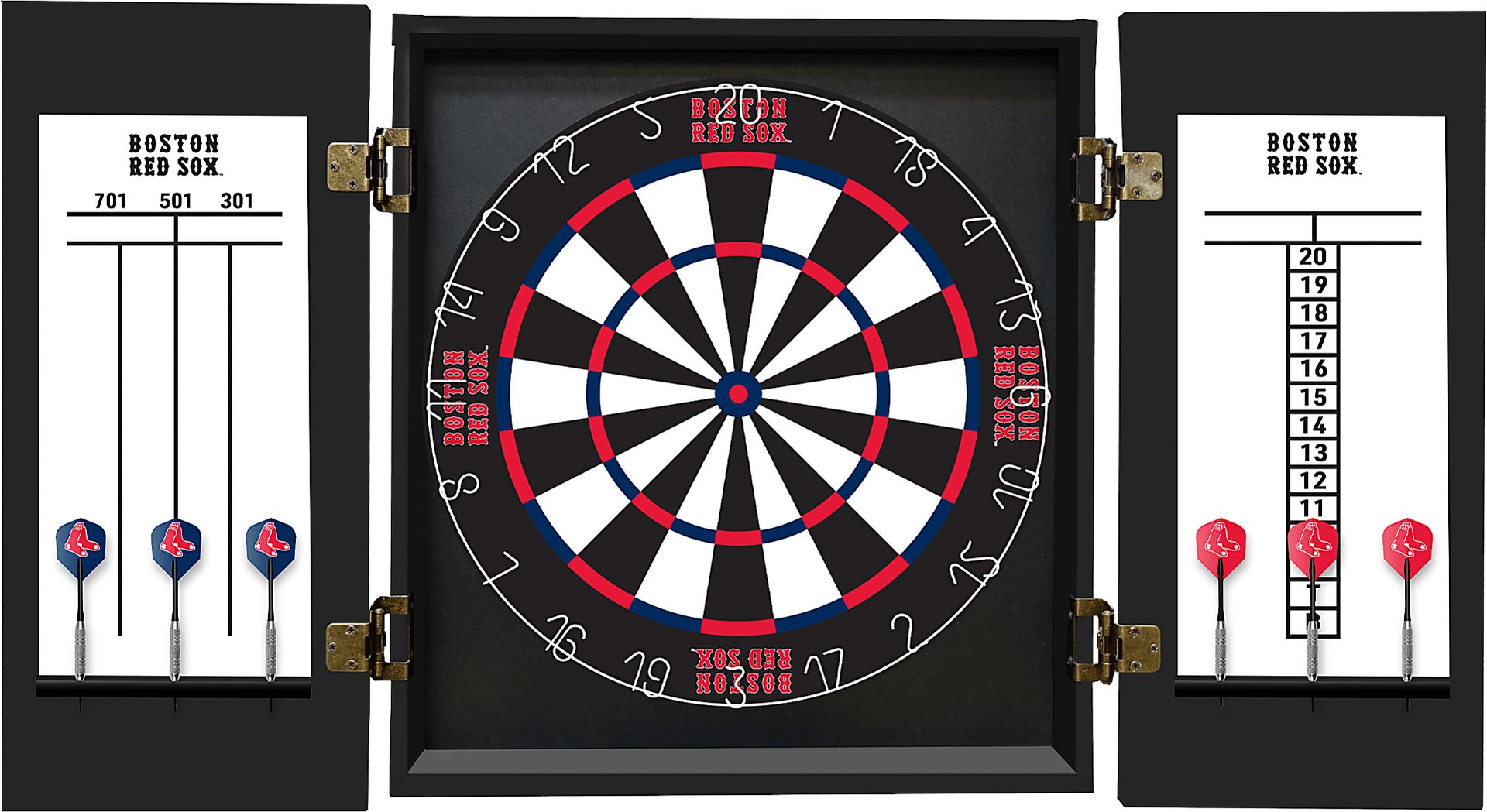 Boston Red Sox Black Dartboard Set - Image 3