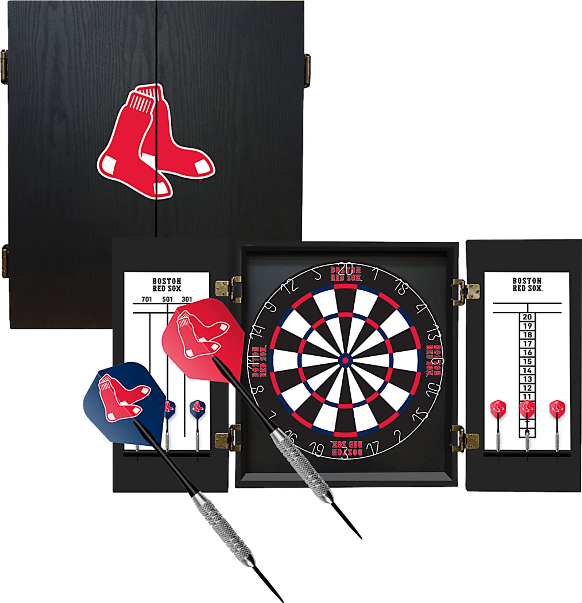 Boston Red Sox Black Dartboard Set - Image 4