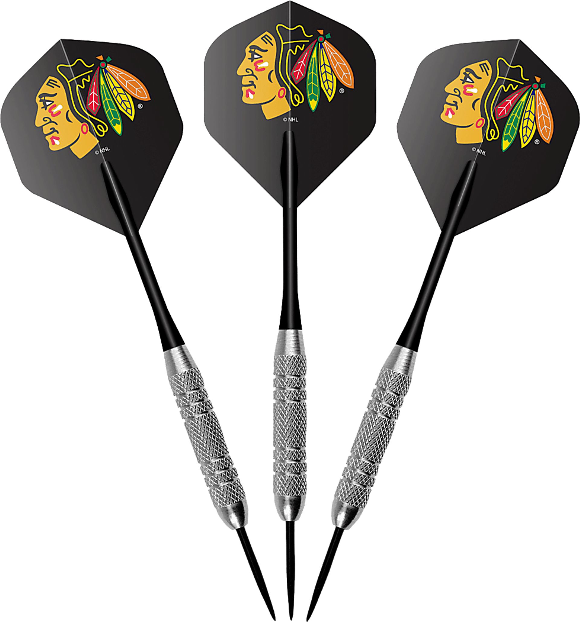 Chicago Blackhawks Black Dartboard Set - Image 6