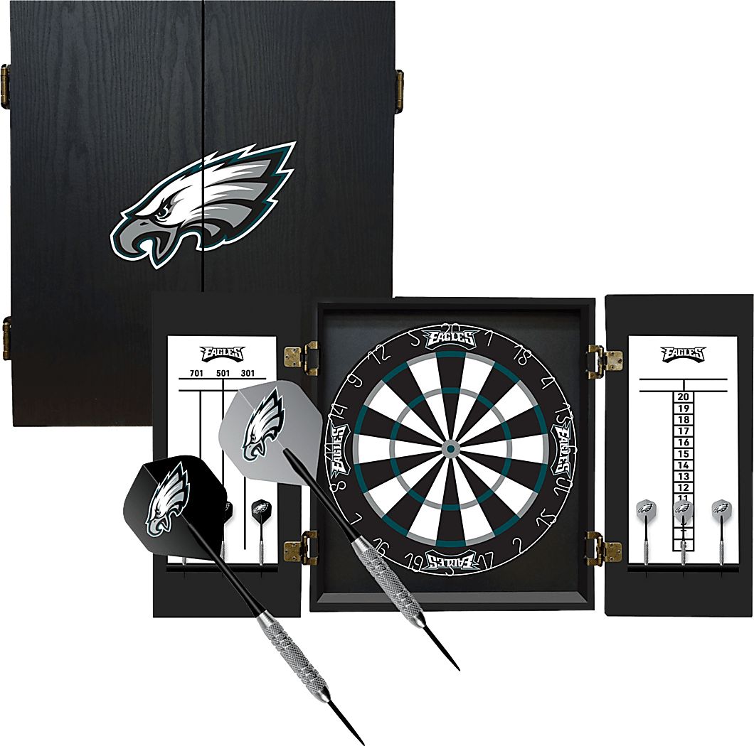 Philadelphia Eagles Black Dartboard Set