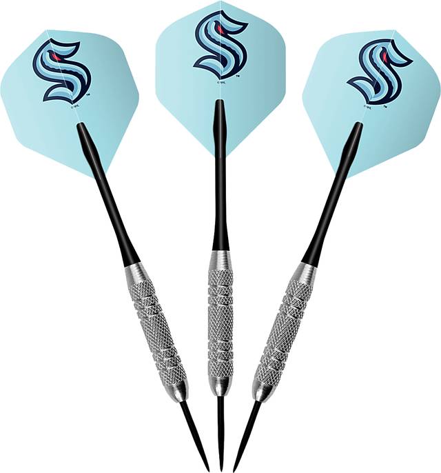 Fan's Choice Seattle Kraken Black Dartboard Set - Thumbnail - Image 6