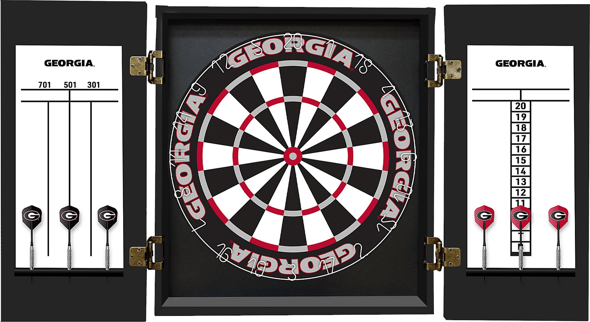 University of Georgia Black Dartboard Set - Image 2