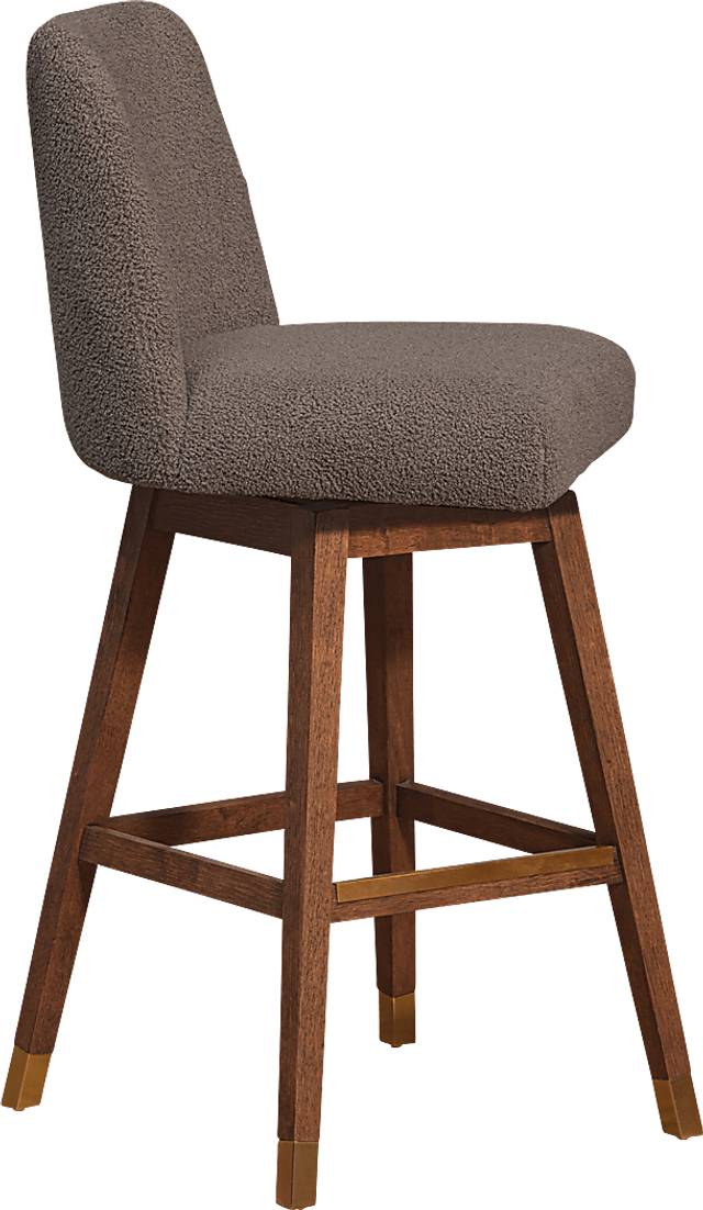 Fanshawe Brown Swivel Barstool - Thumbnail - Image 4