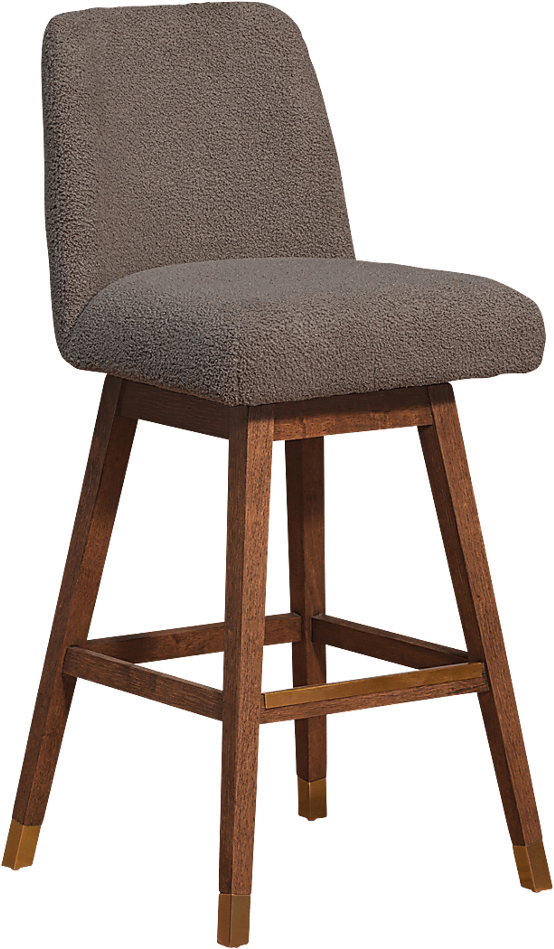 Fanshawe Brown Swivel Barstool - Image 1