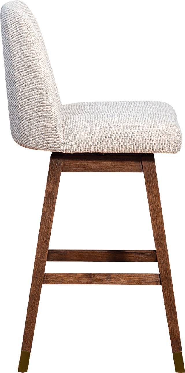 Fanshawe Beige Swivel Barstool - Thumbnail - Image 5