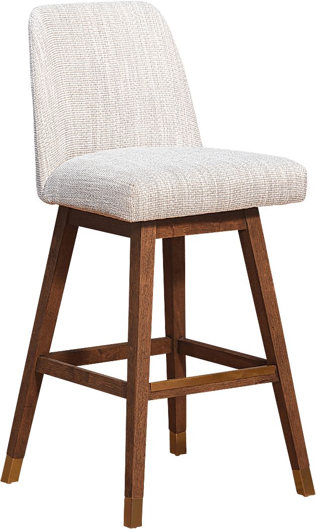 Fanshawe Beige Swivel Barstool