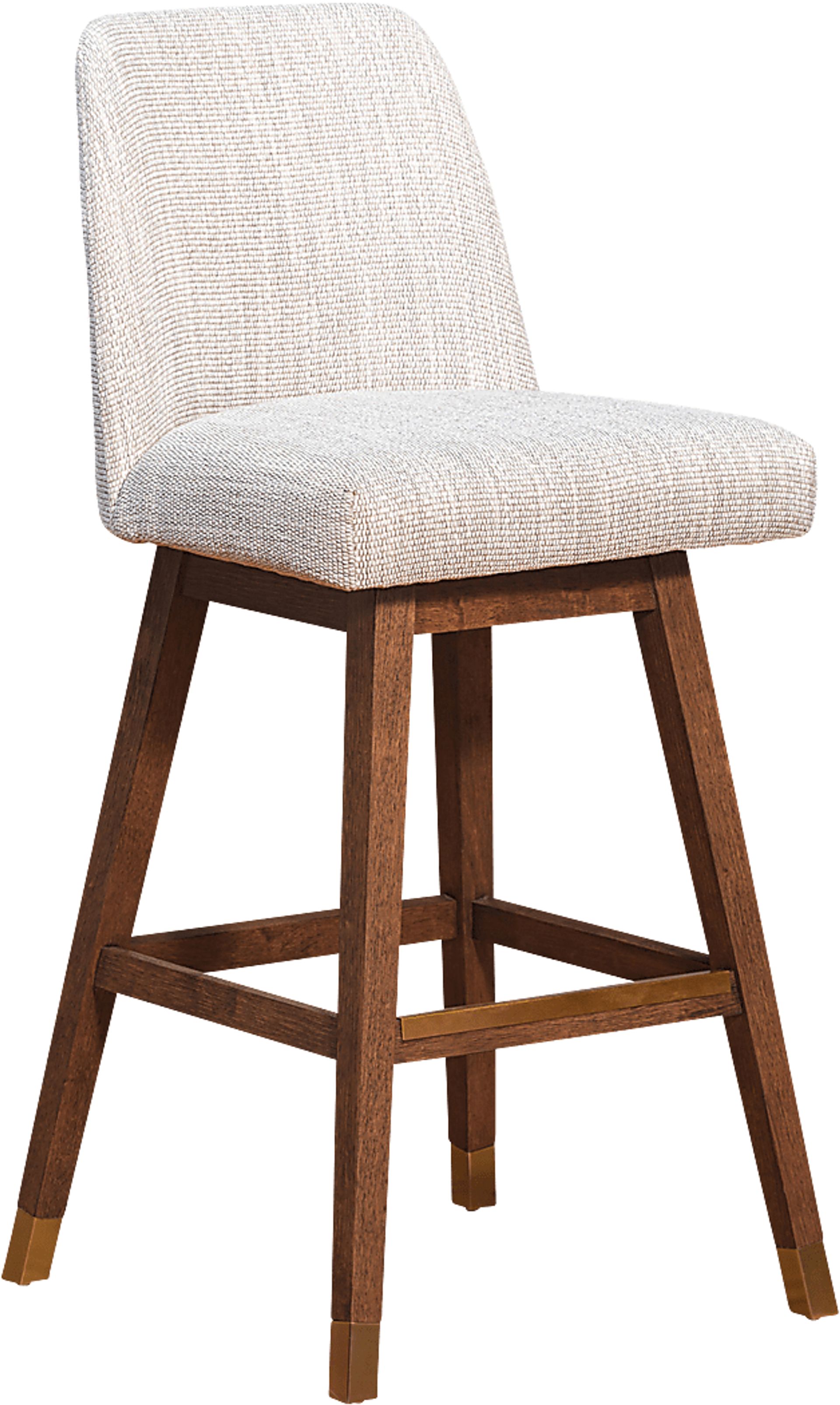 Fanshawe Beige Swivel Barstool - Image 1