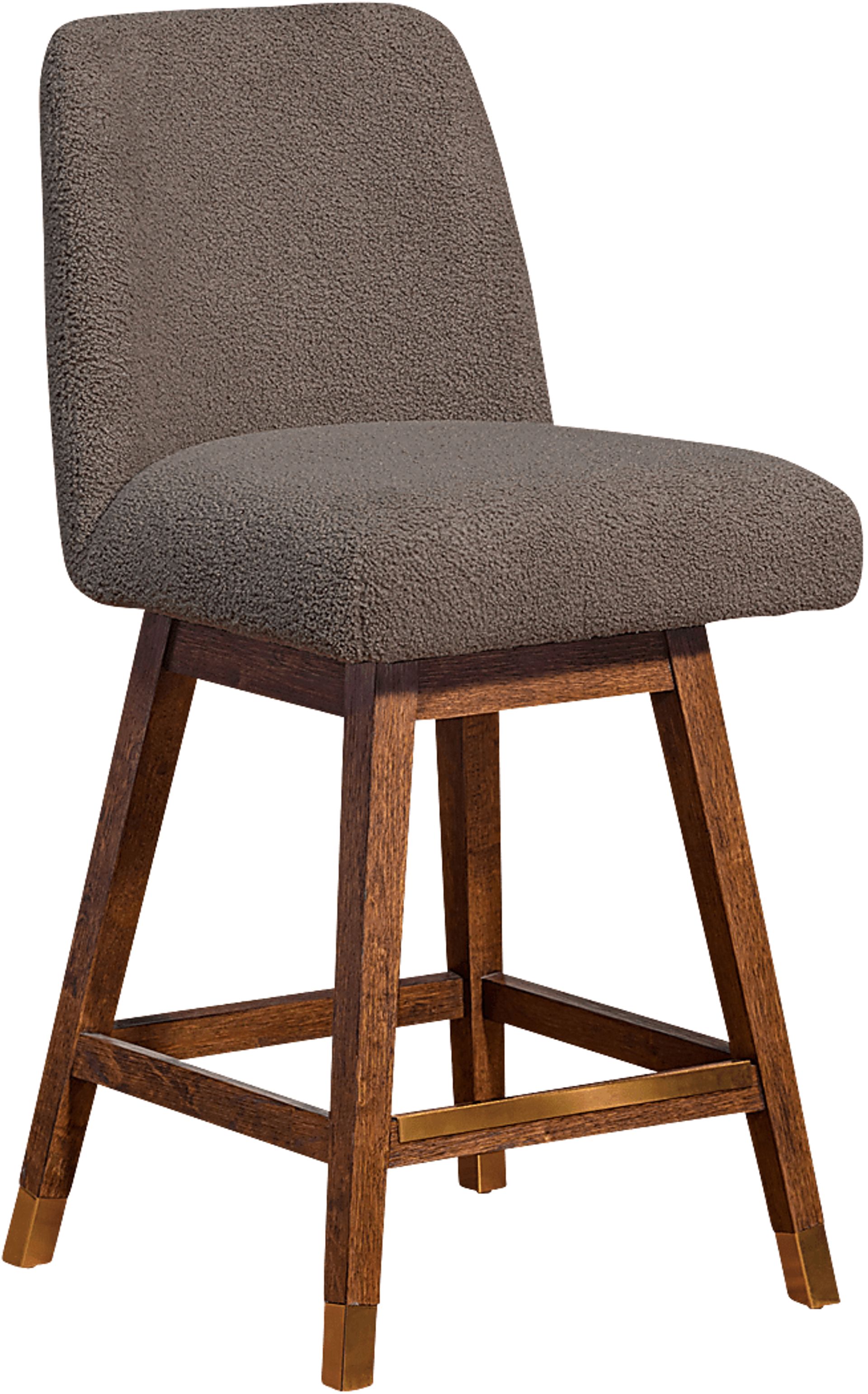 Fanshawe Brown Swivel Counter Stool - Image 1