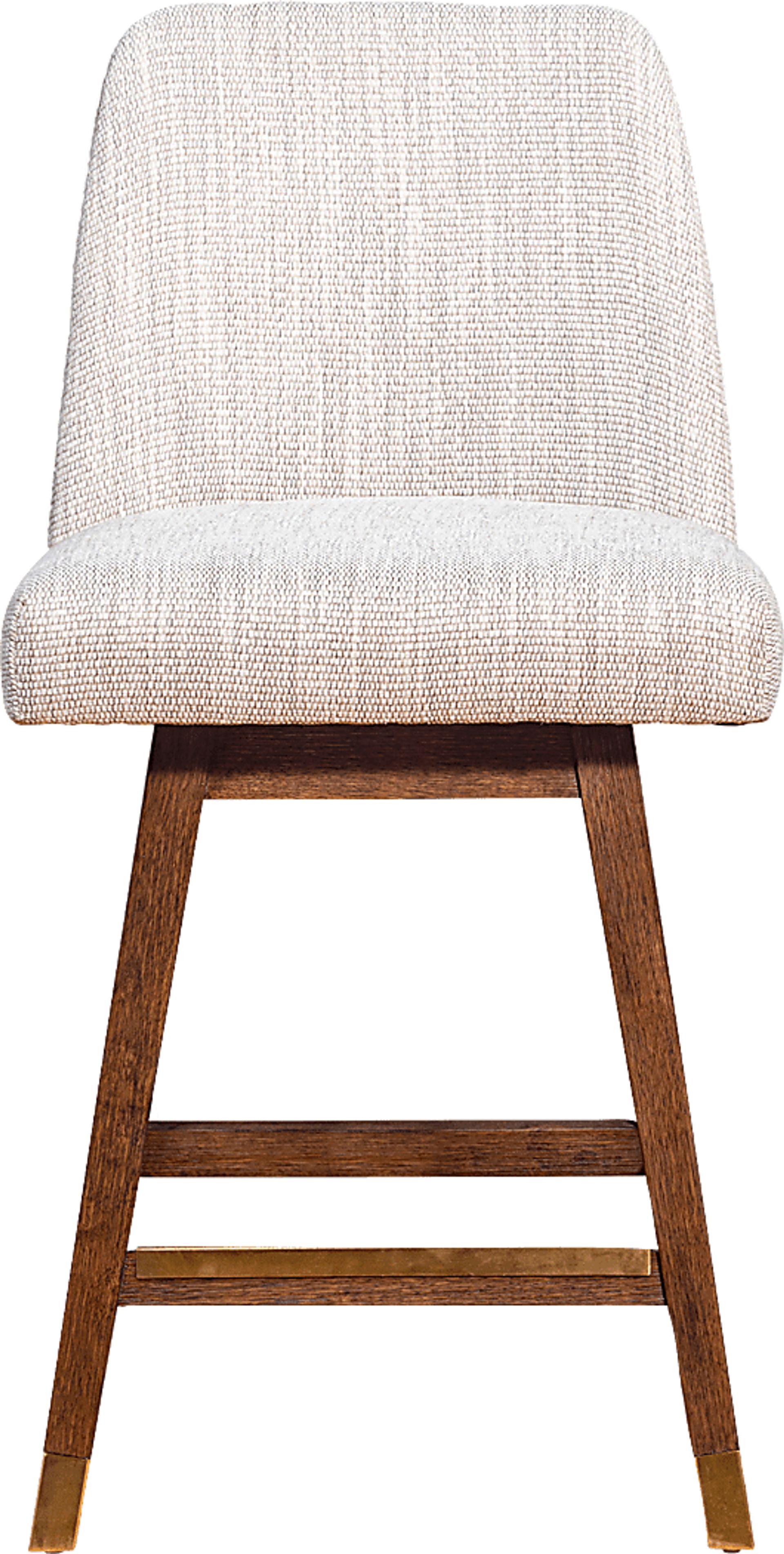Fanshawe Beige Swivel Counter Stool - Image 3