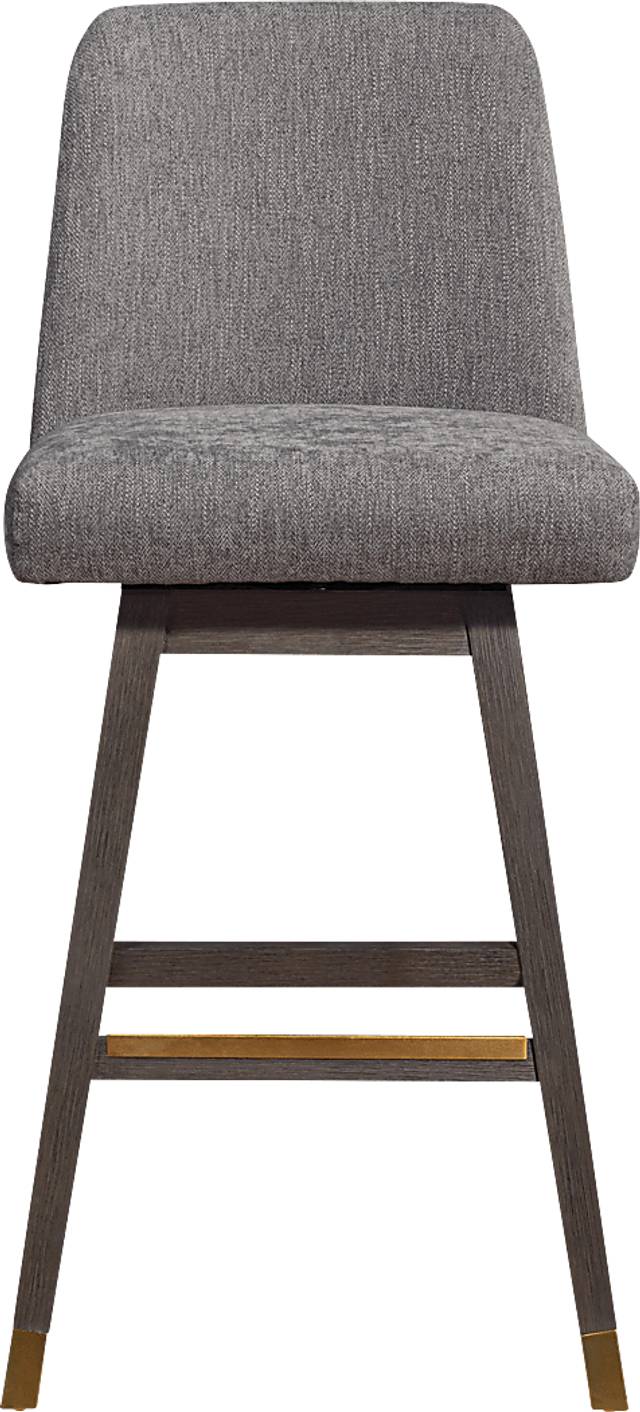 Fanshawe Gray Swivel Bar Stool - Thumbnail - Image 3