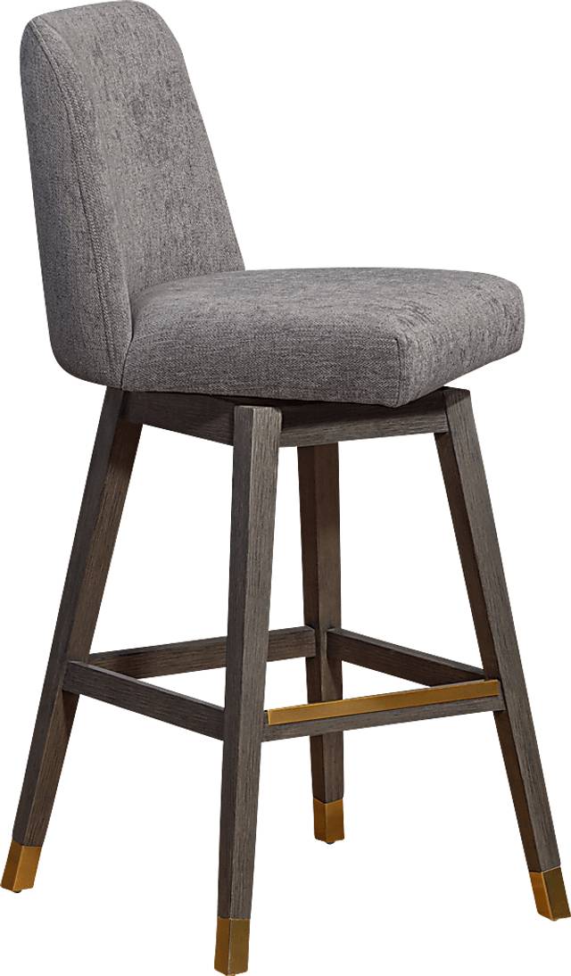 Fanshawe Gray Swivel Bar Stool - Thumbnail - Image 4