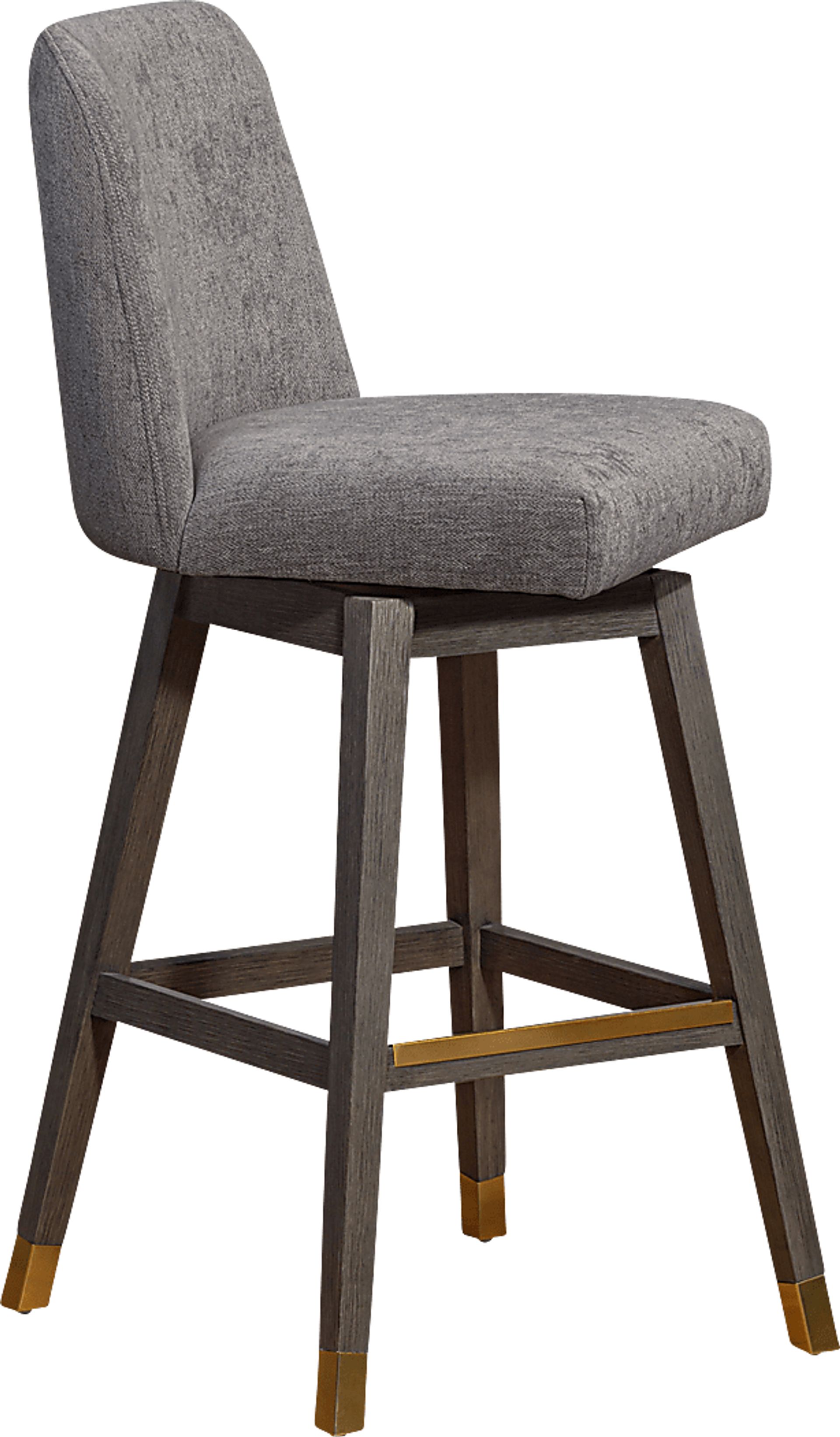 Fanshawe Gray Swivel Bar Stool - Image 4
