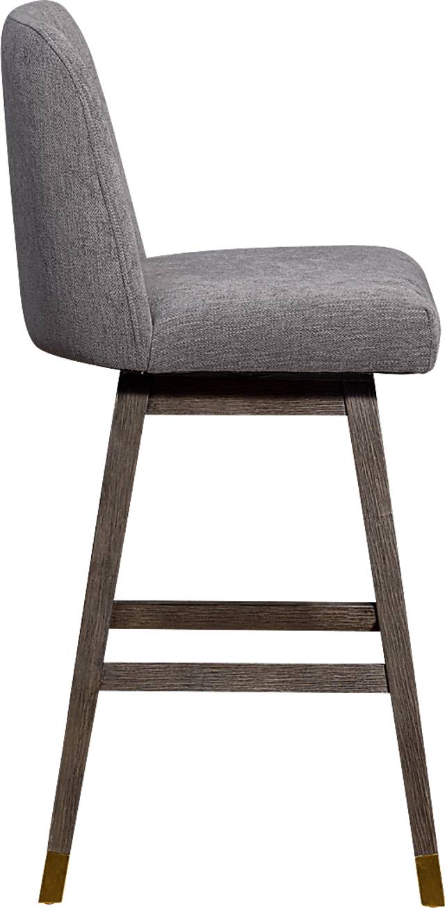 Fanshawe Gray Swivel Bar Stool - Thumbnail - Image 5