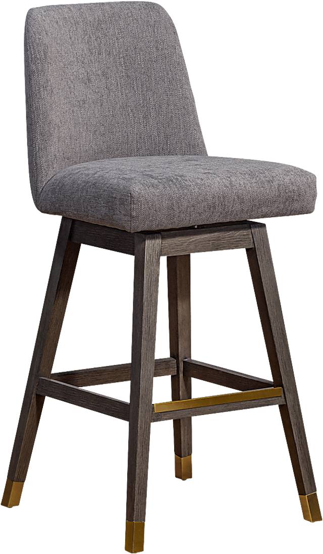 Fanshawe Gray Swivel Bar Stool - Thumbnail - Image 1