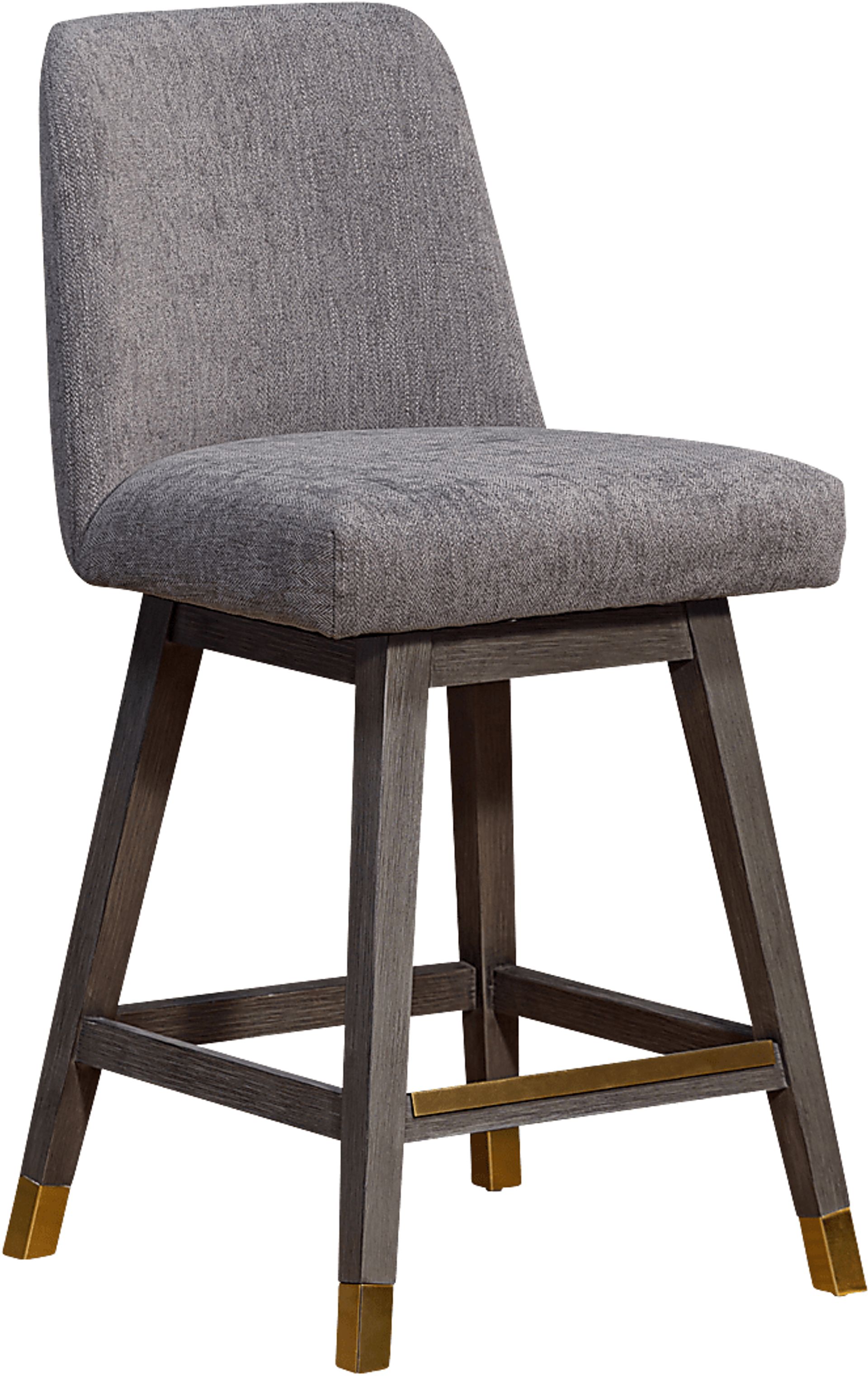 Fanshawe Gray Swivel Counter Stool - Image 1