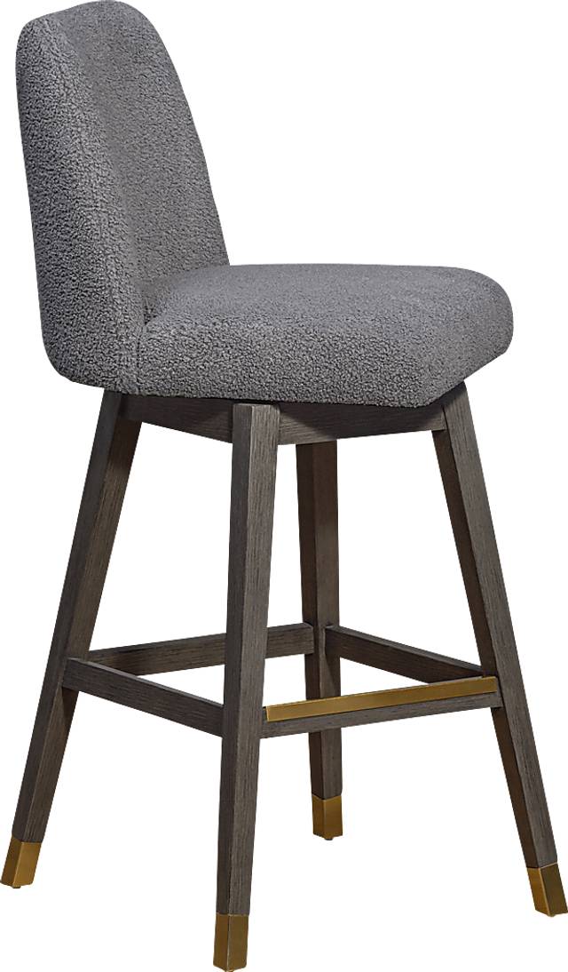 Fanshawe Gray Swivel Barstool - Thumbnail - Image 4