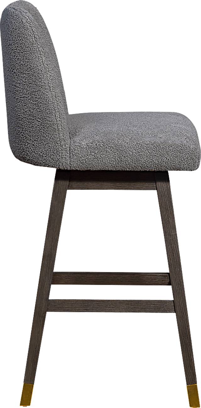 Fanshawe Gray Swivel Barstool - Thumbnail - Image 5