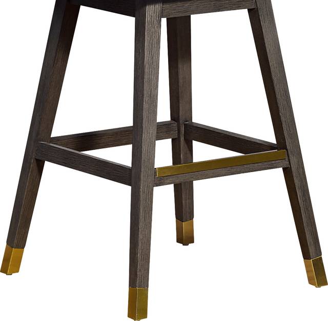 Fanshawe Gray Swivel Barstool - Thumbnail - Image 9