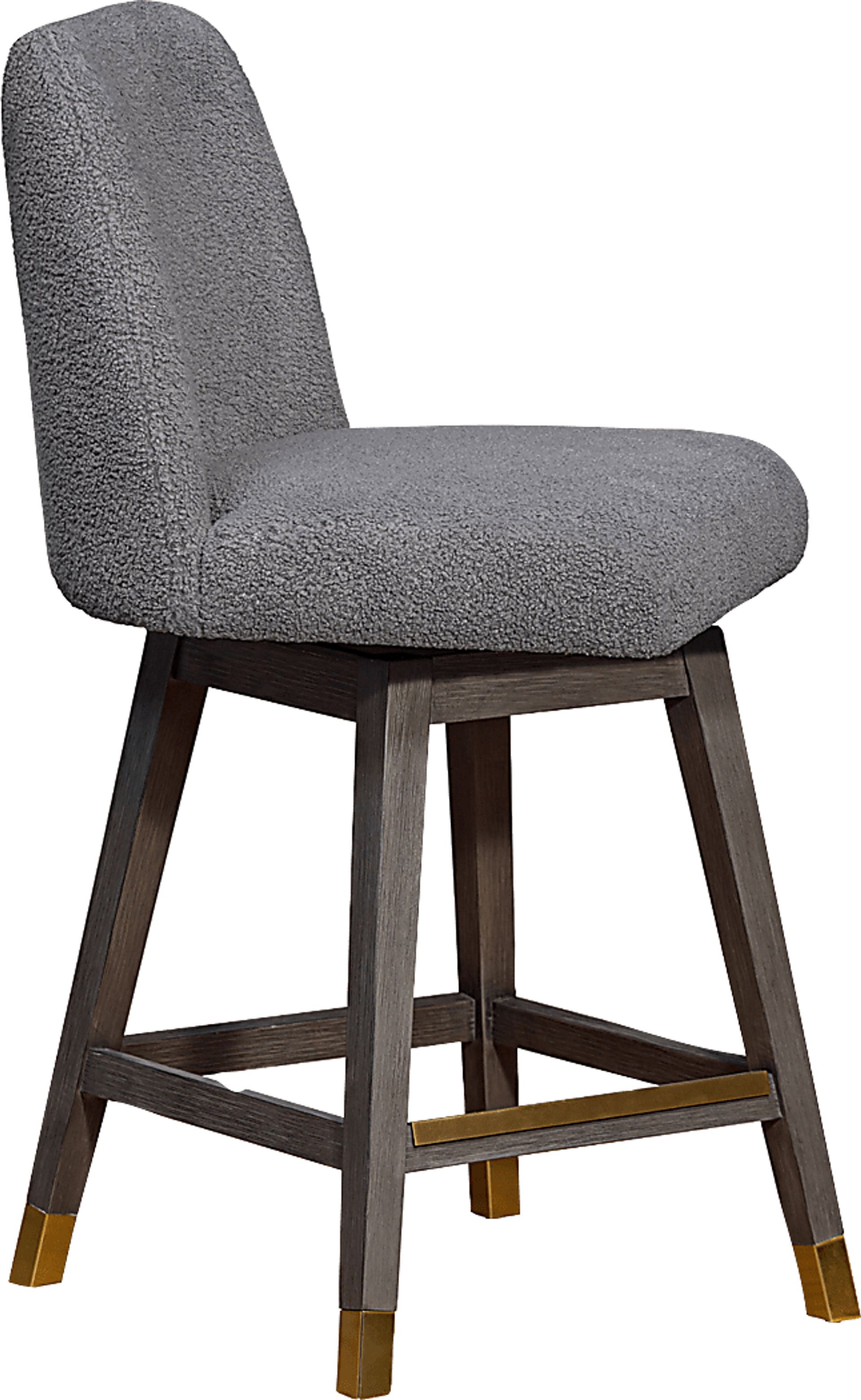 Fanshawe Gray Swivel Counter Stool - Image 4