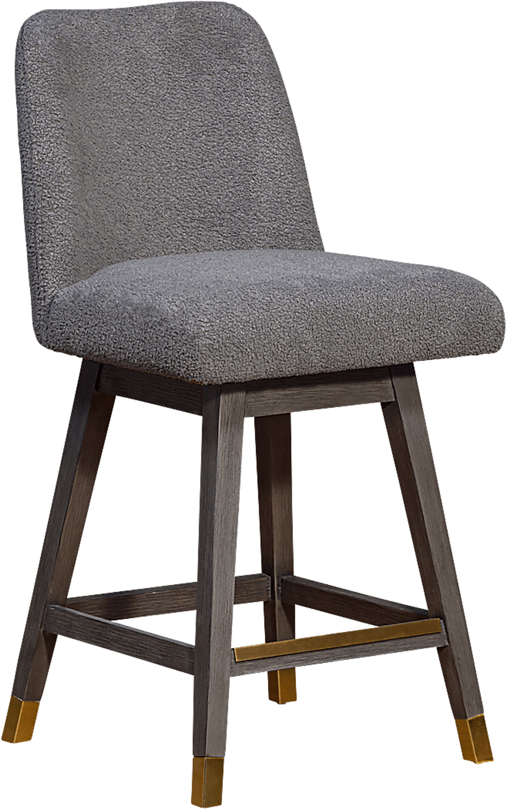 Fanshawe Gray Swivel Counter Stool - Image 1