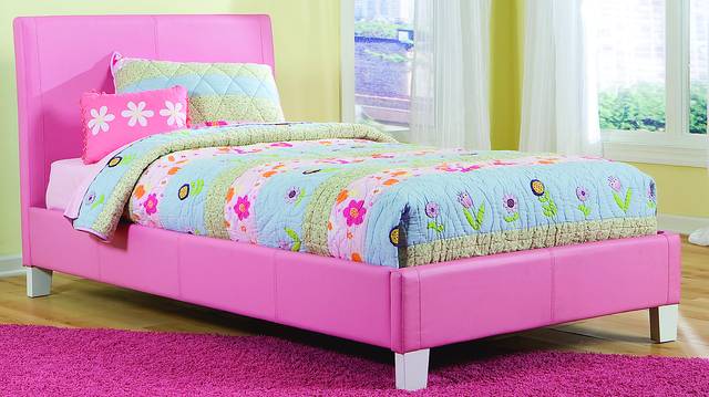 Fantasia Pink Twin Bed - Thumbnail - Image 1